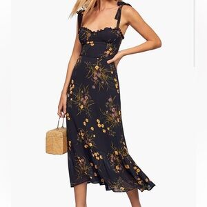 WORN ONCE Reformation Floral Midi Dress